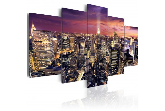 Wandbild - New York Night Lights