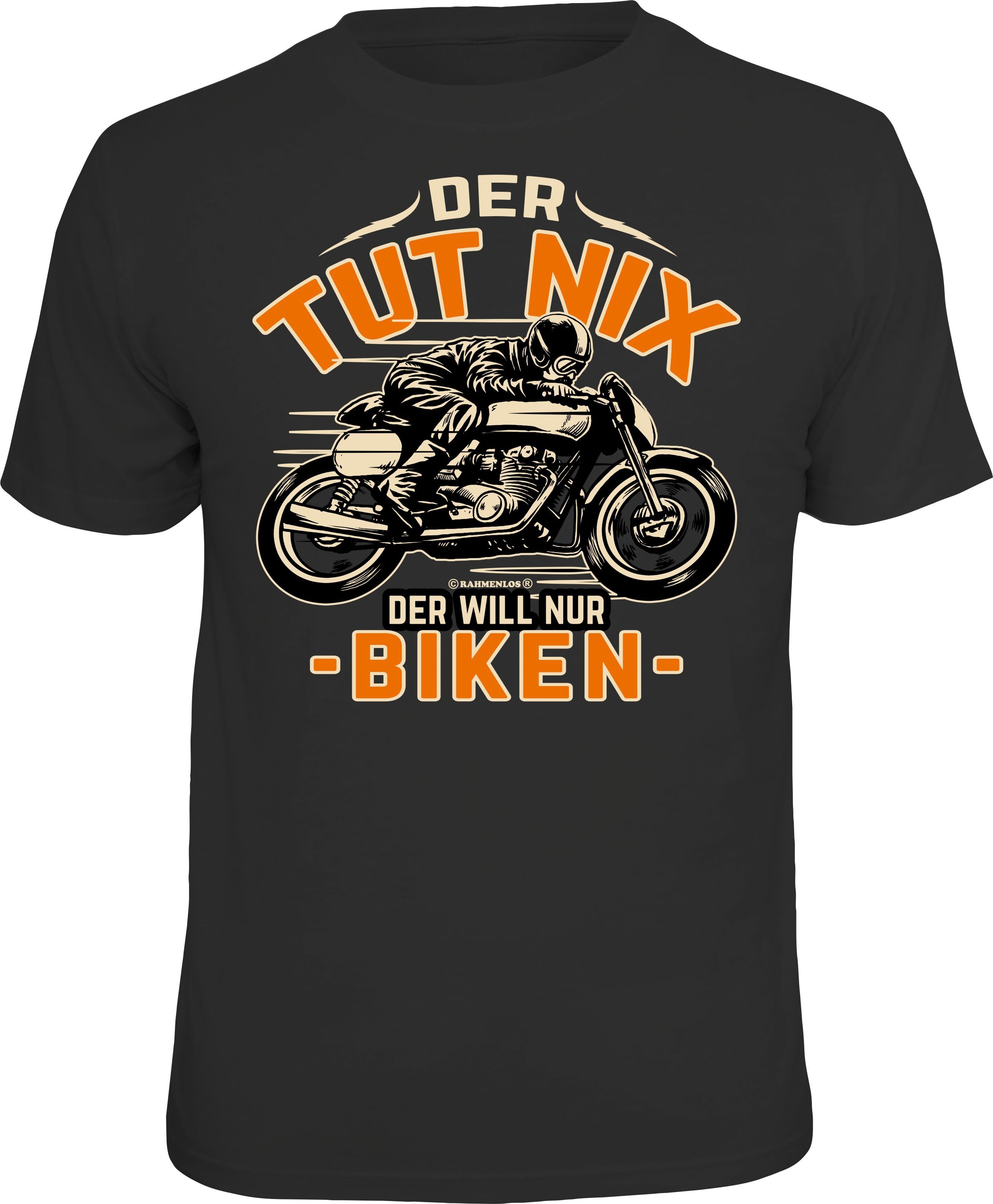 Fun T-Shirt - Biker - Der tut nix, der will nur biken