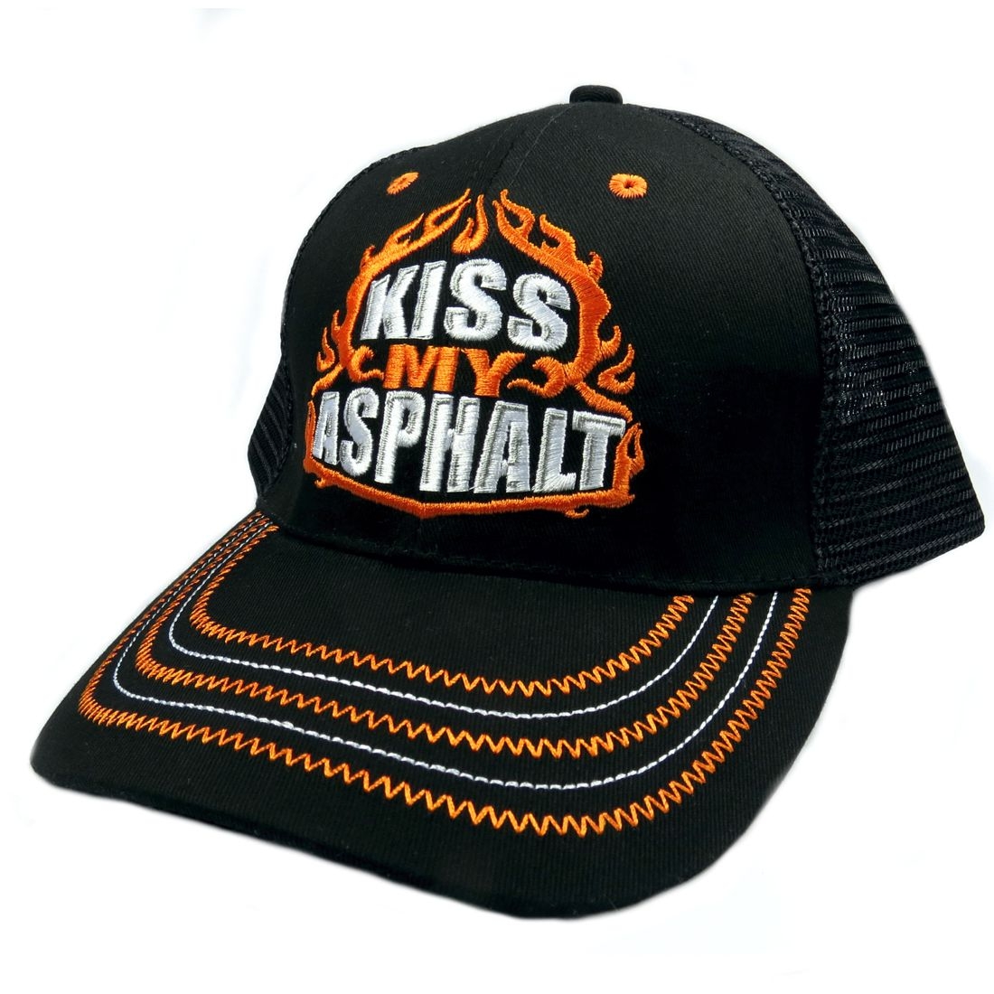 Biker Mesh Basecap - Kiss My Asphalt