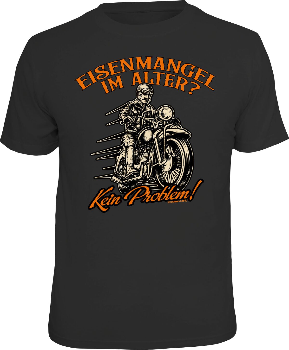 Fun T-Shirt - Biker - Eisenmangel im Alter?