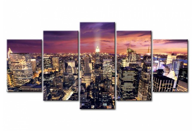 Wandbild - New York Night Lights